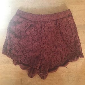 Charlotte Russe Lace Shorts